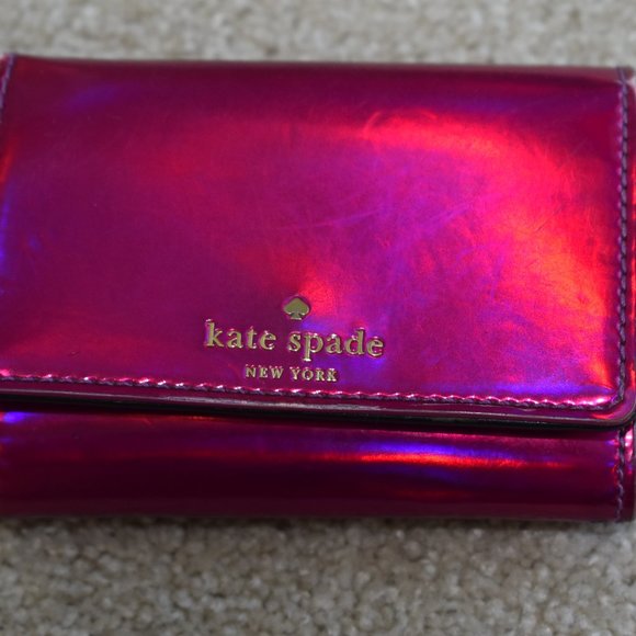 kate spade holographic wallet